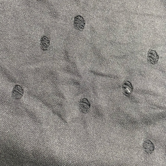 Local Lab Embroidered Distressed Black T-Shirt - Picture 4 of 4